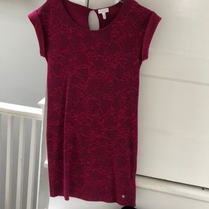 Escada purple and pink sweater dress